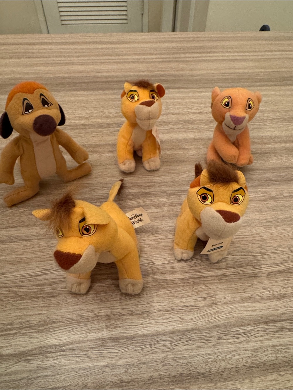 Disney Lion Guard Plush Set in Yellow, Brown, Cream